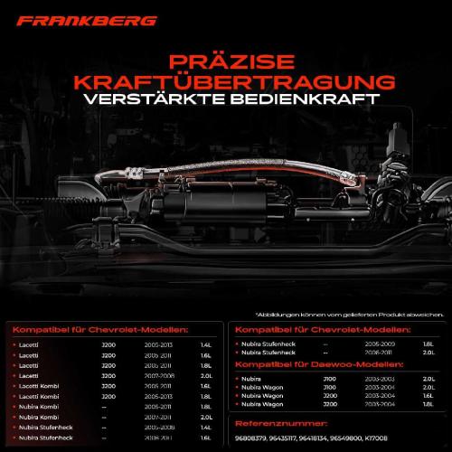 1x Seilzug Feststellbremse Hinterachse rechts für Chevrolet Lacetti J200 Nubira Daewoo Bild 1x Seilzug Feststellbremse Hinterachse rechts für Chevrolet Lacetti J200 Nubira Daewoo