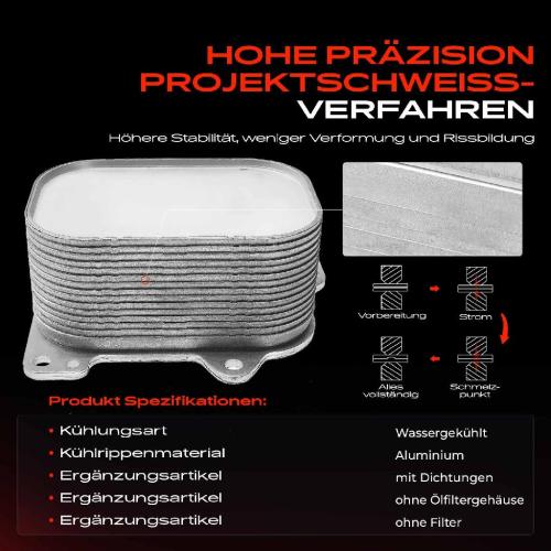Frankberg 1x Ölkühler Motoröl für VW Passat Audi A1 A3 Q2 Q3 TT Seat Leon Skoda Octavia III Bild Frankberg 1x Ölkühler Motoröl für VW Passat Audi A1 A3 Q2 Q3 TT Seat Leon Skoda Octavia III