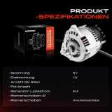 1x Lichtmaschine Generator für Audi A3 Land RoverRange Rover I 2.0L-4.2L