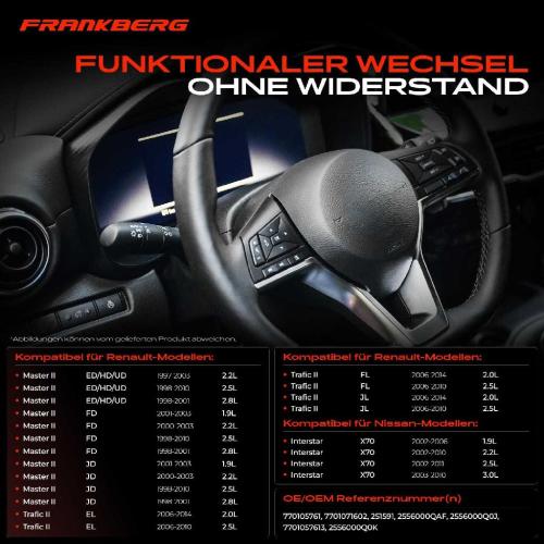 1x Kombischalter Lenkstockschalter für Nissan Interstar Renault Master II Trafic Bild 1x Kombischalter Lenkstockschalter für Nissan Interstar Renault Master II Trafic
