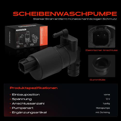 1x Waschwasserpumpe Scheibenreinigung Vorne für Ford Ecosport Focus III Transit Bild 1x Waschwasserpumpe Scheibenreinigung Vorne für Ford Ecosport Focus III Transit