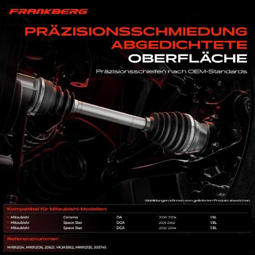 1x Antriebswelle Gelenksatz Vorderachse für Mitsubishi Carisma DA Space Star DG A Bild 1x Antriebswelle Gelenksatz Vorderachse für Mitsubishi Carisma DA Space Star DG A