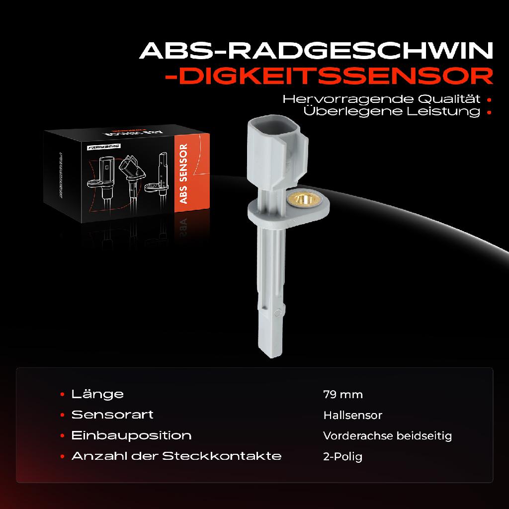 1x ABS Sensor Vorderachse beidseitig für Polestar 1 2 Volvo C40 S60 III S90 II V60 Cross Country V90 Kombi