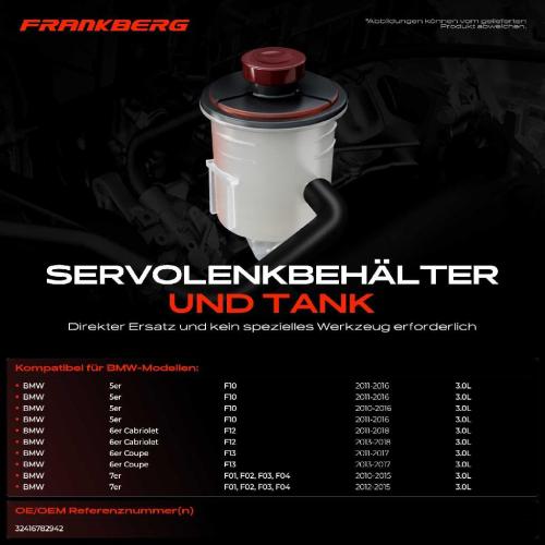 1x Ausgleichsbehälter Servolenkung für BMW F10 535i F12 F13 640i 740i Bild 1x Ausgleichsbehälter Servolenkung für BMW F10 535i F12 F13 640i 740i