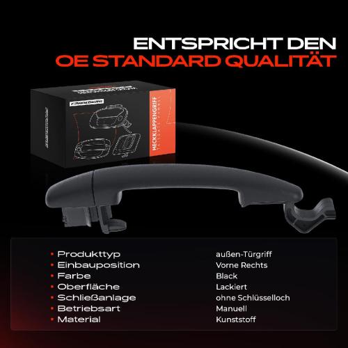 1x Türgriff Vorne Rechts außen für Citroën Berlingo Kasten/MPV Multispace Pritsche/Fahrgestell Bild 1x Türgriff Vorne Rechts außen für Citroën Berlingo Kasten/MPV Multispace Pritsche/Fahrgestell