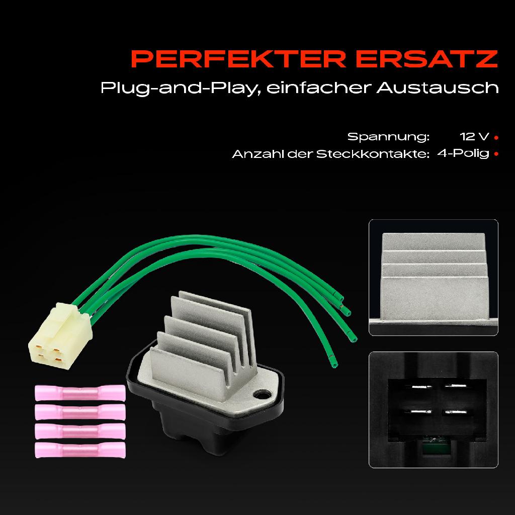 1x Widerstand Vorwiderstand Gebläsemotor für Honda Civic VIII Hatchback FN FK 1.8L 1.4L