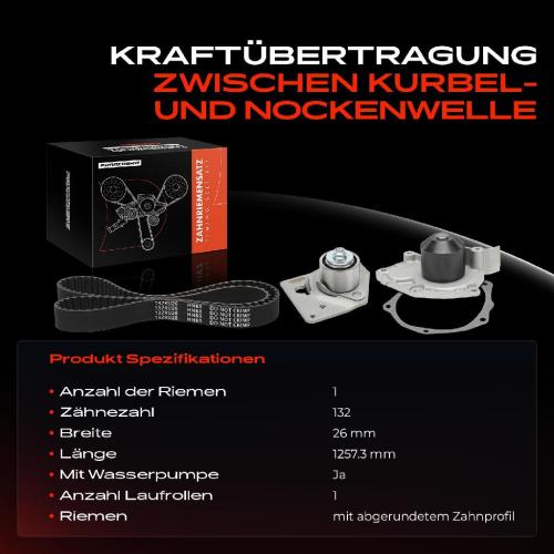 1x Zahnriemensatz Zahnriemen Wasserpumpe für Mitsubishi Carisma Nissan Opel Volvo Bild 1x Zahnriemensatz Zahnriemen Wasserpumpe für Mitsubishi Carisma Nissan Opel Volvo