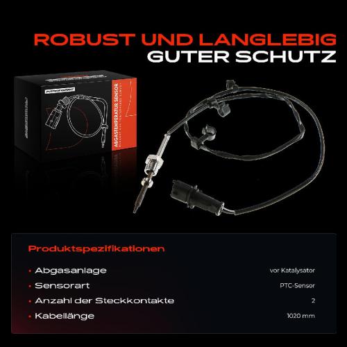 1x Abgastemperatursensor für Saab 9-5 YS3E 1.9L 2006-2009 Bild 1x Abgastemperatursensor für Saab 9-5 YS3E 1.9L 2006-2009