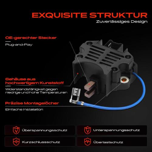 1x Lichtmaschinenregler Generatorregler für Mitsubishi Galant Sapporo Lancer Pajero Bild 1x Lichtmaschinenregler Generatorregler für Mitsubishi Galant Sapporo Lancer Pajero