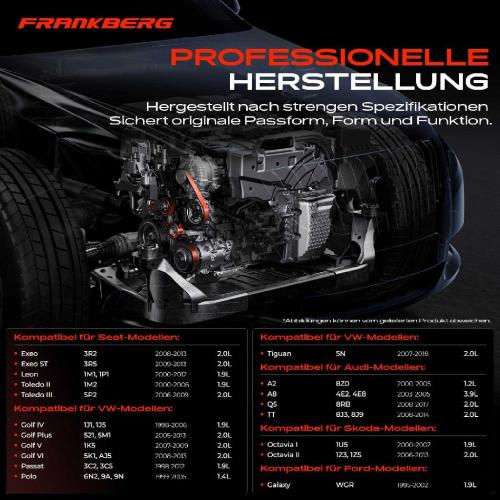 1x Umlenkrolle Führungsrolle für VW Golf Polo Audi A4 A6 Seat Leon Ford Bild 1x Umlenkrolle Führungsrolle für VW Golf Polo Audi A4 A6 Seat Leon Ford