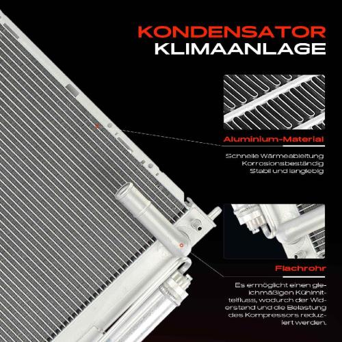 Frankberg 1x Kondensator Klimaanlage für Nissan Micra III K12 Note E11 NE11 Bild Frankberg 1x Kondensator Klimaanlage für Nissan Micra III K12 Note E11 NE11