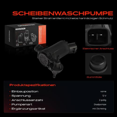 1x Waschwasserpumpe Scheibenreinigung Vorne für Mitsubishi ASX GAW Outlander III Bild 1x Waschwasserpumpe Scheibenreinigung Vorne für Mitsubishi ASX GAW Outlander III