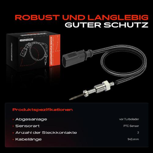 1x Abgastemperatursensor für VW Amarok 2HA 2HB S1B S6B 2.0L Bild 1x Abgastemperatursensor für VW Amarok 2HA 2HB S1B S6B 2.0L