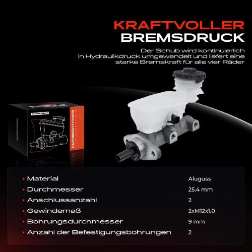 1x Hauptbremszylinder Bremszylinder für Honda CR-V II RD 2.0L 2.2L 2001-2007 Bild 1x Hauptbremszylinder Bremszylinder für Honda CR-V II RD 2.0L 2.2L 2001-2007