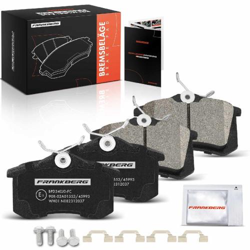 4x Bremsbeläge Hinterachse für VW Corrado Golf Variant IV Jetta Passat Polo Classic Scirocco Vento Bild 4x Bremsbeläge Hinterachse für VW Corrado Golf Variant IV Jetta Passat Polo Classic Scirocco Vento