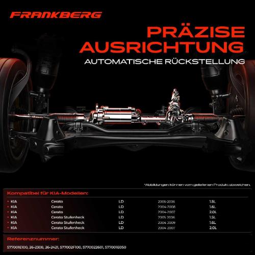 Frankberg 1x Lenkgetriebe Servolenkgetriebe für KIA Cerato Cerato Stufenheck LD Bild Frankberg 1x Lenkgetriebe Servolenkgetriebe für KIA Cerato Cerato Stufenheck LD