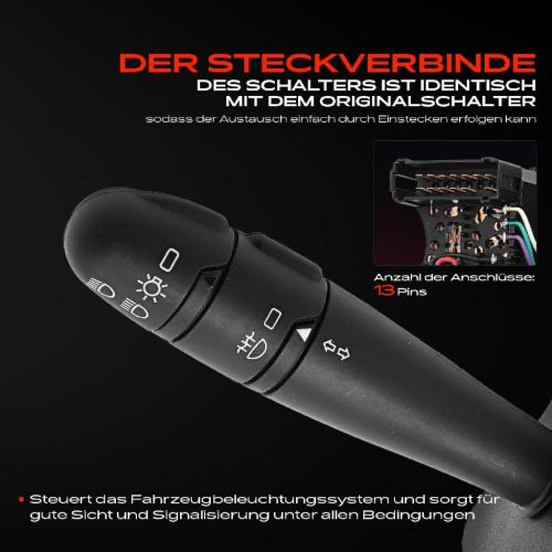 1x Kombischalter Lenkstockschalter für Dacia Duster HS Logan LS FS KS US Sandero Bild 1x Kombischalter Lenkstockschalter für Dacia Duster HS Logan LS FS KS US Sandero