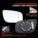 2x Spiegelglas Außenspiegel Vorne Rechts für Mercedes-Benz W211