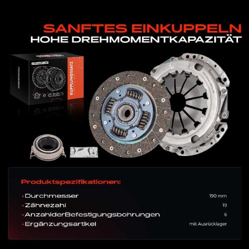 1x Kupplungssatz für Citroën C1 PM PN Peugeot 107 PM PN Toyota Aygo B1 Yaris P9 1.0L Bild 1x Kupplungssatz für Citroën C1 PM PN Peugeot 107 PM PN Toyota Aygo B1 Yaris P9 1.0L