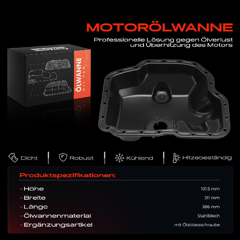 1x Ölwanne Motorölwanne für VW Tourage 7LA 7P5 Audi Q7 4LB 3.0L 2009-2012