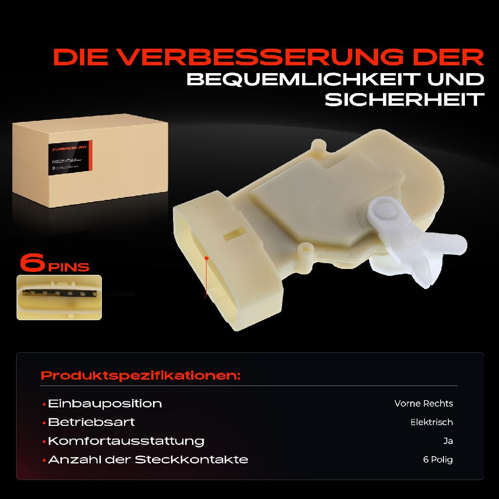 1x Türschloss Vorne Rechts für Lexus GS RX Toyota Prius Stufenheck 3.0L 4.0L 4.3L 1.5L 1997-2011