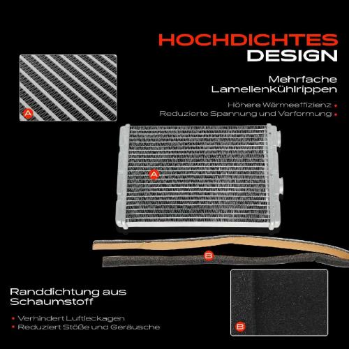 1x Wärmetauscher Innenraumheizung für Nissan Qashqai II SUV J11 1.2L 1.3L 1.5L 1.6L 2.0L Bild 1x Wärmetauscher Innenraumheizung für Nissan Qashqai II SUV J11 1.2L 1.3L 1.5L 1.6L 2.0L