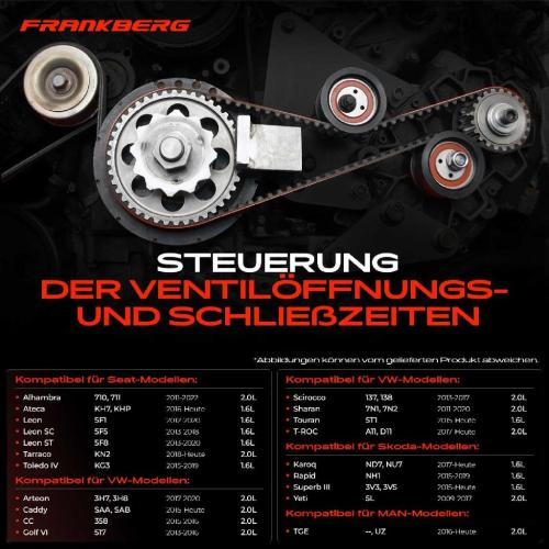 Frankberg 1x Zahnriemensatz Zahnriemen f r VW Golf Passat Caddy Audi A3 A4 A5 A6 Q3 Q5 TT Bild Frankberg 1x Zahnriemensatz Zahnriemen f r VW Golf Passat Caddy Audi A3 A4 A5 A6 Q3 Q5 TT