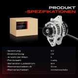 1x Lichtmaschine Generator für Toyota Urban Cruiser P1 Yaris KSP9 1.33 1.3L