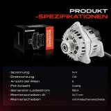 1x Lichtmaschine Generator für Fiat Ducato Iveco Daily Massif Bj ab 2004 3.0L