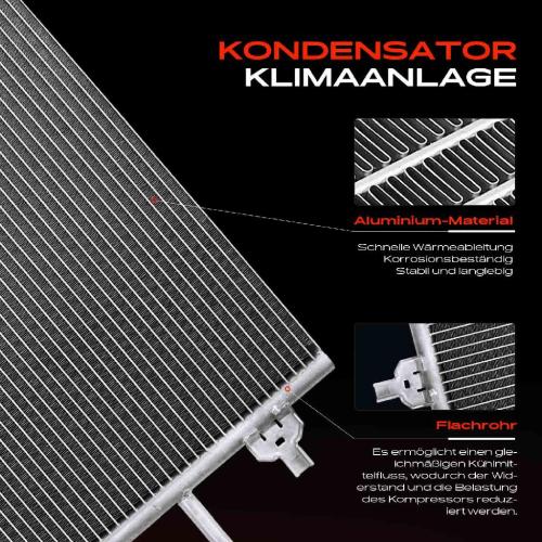 Frankberg 1x Kondensator Klimaanlage für A6 4A C4 4B2 C5 A6 Avant 4B5 1997-2005 Bild Frankberg 1x Kondensator Klimaanlage für A6 4A C4 4B2 C5 A6 Avant 4B5 1997-2005