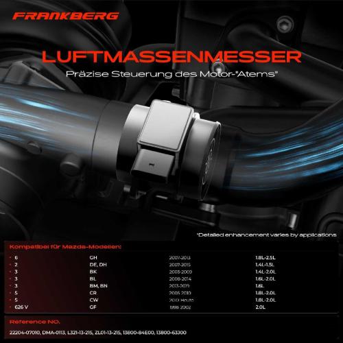 1x Luftmassenmesser für Mazda 6 2 3 Stufenheck 323 F VI 5 Hatchback Station Wagon Mitsubishi Suzuki Toyota Bild 1x Luftmassenmesser für Mazda 6 2 3 Stufenheck 323 F VI 5 Hatchback Station Wagon Mitsubishi Suzuki Toyota