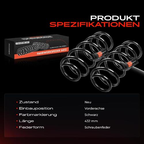 2x Fahrwerksfeder Vorderachse für Land Rover Freelander 2 FA LF 2.2L 3.2L 2006-2014 Bild 2x Fahrwerksfeder Vorderachse für Land Rover Freelander 2 FA LF 2.2L 3.2L 2006-2014