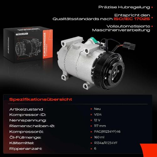 Frankberg 1x Klimakompressor für Hyundai i30 PD KIA Ceed Xceed CD Bj ab 2016 Bild Frankberg 1x Klimakompressor für Hyundai i30 PD KIA Ceed Xceed CD Bj ab 2016