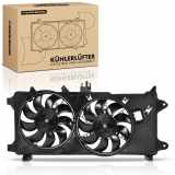 Frankberg 1x Motorkühller Doppellüfter mit Kühlerlüfterrahmen Fiat Doblo Kasten/MPV 1.9L 1.2L