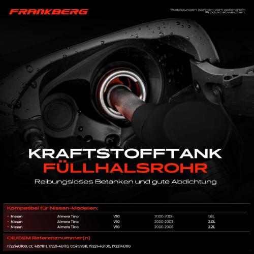 1x Kraftstoffeinfüllrohr Einfüllstutzen für Nissan Almera Tino V10 2000-2006 Bild 1x Kraftstoffeinfüllrohr Einfüllstutzen für Nissan Almera Tino V10 2000-2006