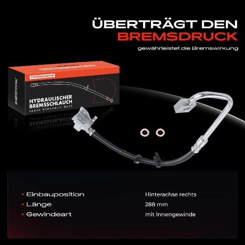 1x Bremsschlauch Bremsschläuche Hinterachse Rechts für Jeep Grand Cherokee III WH WK Bild 1x Bremsschlauch Bremsschläuche Hinterachse Rechts für Jeep Grand Cherokee III WH WK