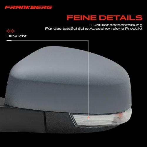 Frankberg 1x Außenspiegel Links für Ford Mondeo IV Stufenheck Turnier BA7 2007-2015 Bild Frankberg 1x Außenspiegel Links für Ford Mondeo IV Stufenheck Turnier BA7 2007-2015