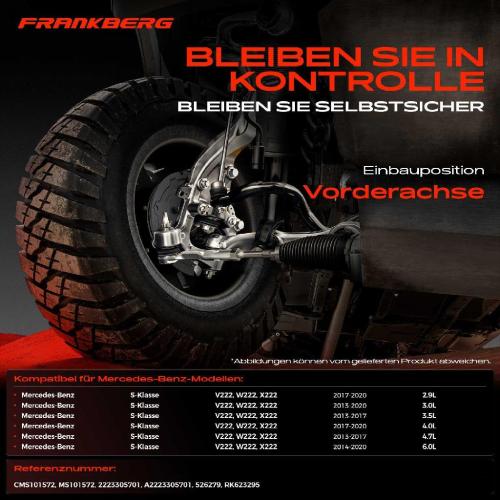 1x Querlenker Vorderachse für Mercedes-Benz S-Klasse V222 W222 X222 2.9L 3.5L 4.7L 4.0L 6.0L 2013-2020 Bild 1x Querlenker Vorderachse für Mercedes-Benz S-Klasse V222 W222 X222 2.9L 3.5L 4.7L 4.0L 6.0L 2013-2020
