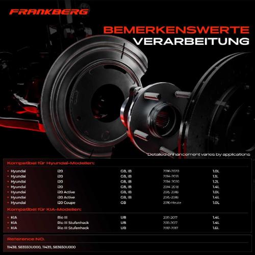 2x Ankerblech Bremsscheibe Hinterachse Beidseitig für Hyundai i20 GB KIA Rio III UB Bj ab 2011 Bild 2x Ankerblech Bremsscheibe Hinterachse Beidseitig für Hyundai i20 GB KIA Rio III UB Bj ab 2011