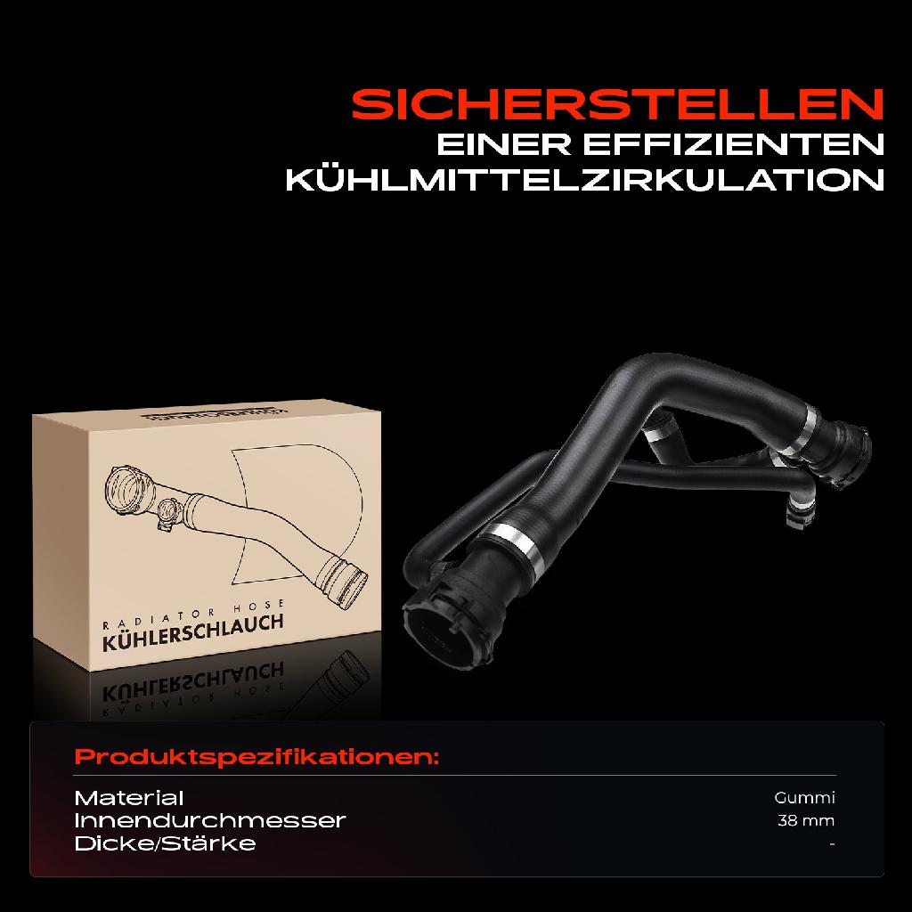 1x Kühlerschlauch Kühlwasserschlauch für BMW E60 E61 540i 550i E63 E64 650i