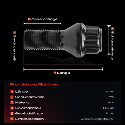 5x Radschraube für BMW 1er 3er 5er 7er X2 X4 MINI Mini Bild 5x Radschraube für BMW 1er 3er 5er 7er X2 X4 MINI Mini
