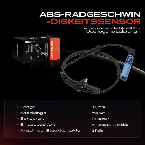 Frankberg 1x ABS Sensor Hinterachse beidseitig für BMW 3er G20 G28 G80 Touring G21 G81 4 Cabriolet G23 G83 Coupe G22 G82 Bild Frankberg 1x ABS Sensor Hinterachse beidseitig für BMW 3er G20 G28 G80 Touring G21 G81 4 Cabriolet G23 G83 Coupe G22 G82