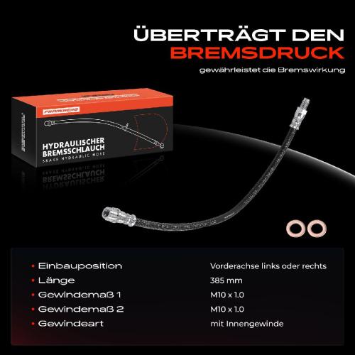 1x Bremsschlauch Bremsschläuche Vorderachse Links oder Rechts für Mercedes-Benz W202 W203 W204 C204 CL203 S202 Bild 1x Bremsschlauch Bremsschläuche Vorderachse Links oder Rechts für Mercedes-Benz W202 W203 W204 C204 CL203 S202