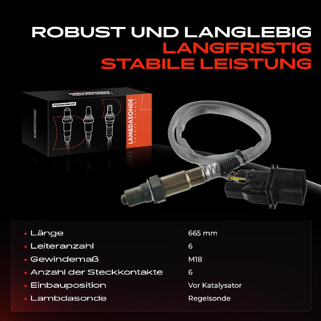 1x Lambdasonde Regelsonde Vor Katalysator für BMW 1er E87 3er E90 E91 7er E65 E66 E67 320i 735i Li