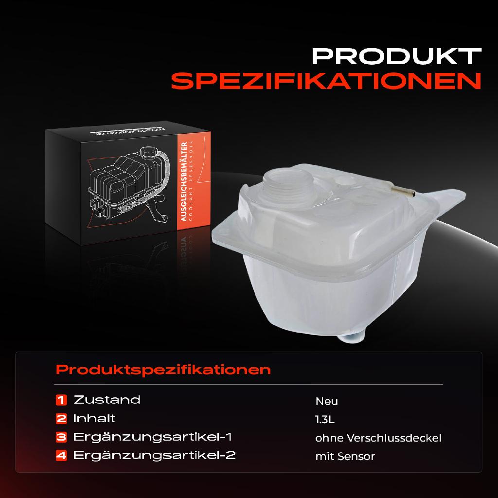 1x Ausgleichsbehälter Kühlmittelbehälter für Audi 80 893 894 8A2 100 Avant 443 444 445 446