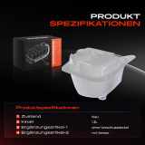 1x Ausgleichsbehälter Kühlmittelbehälter für Audi 80 893 894 8A2 100 Avant 443 444 445 446