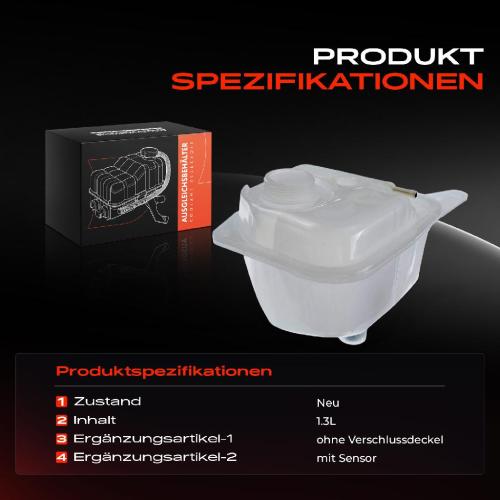 1x Ausgleichsbehälter Kühlmittelbehälter für Audi 80 893 894 8A2 100 Avant 443 444 445 446 Bild 1x Ausgleichsbehälter Kühlmittelbehälter für Audi 80 893 894 8A2 100 Avant 443 444 445 446