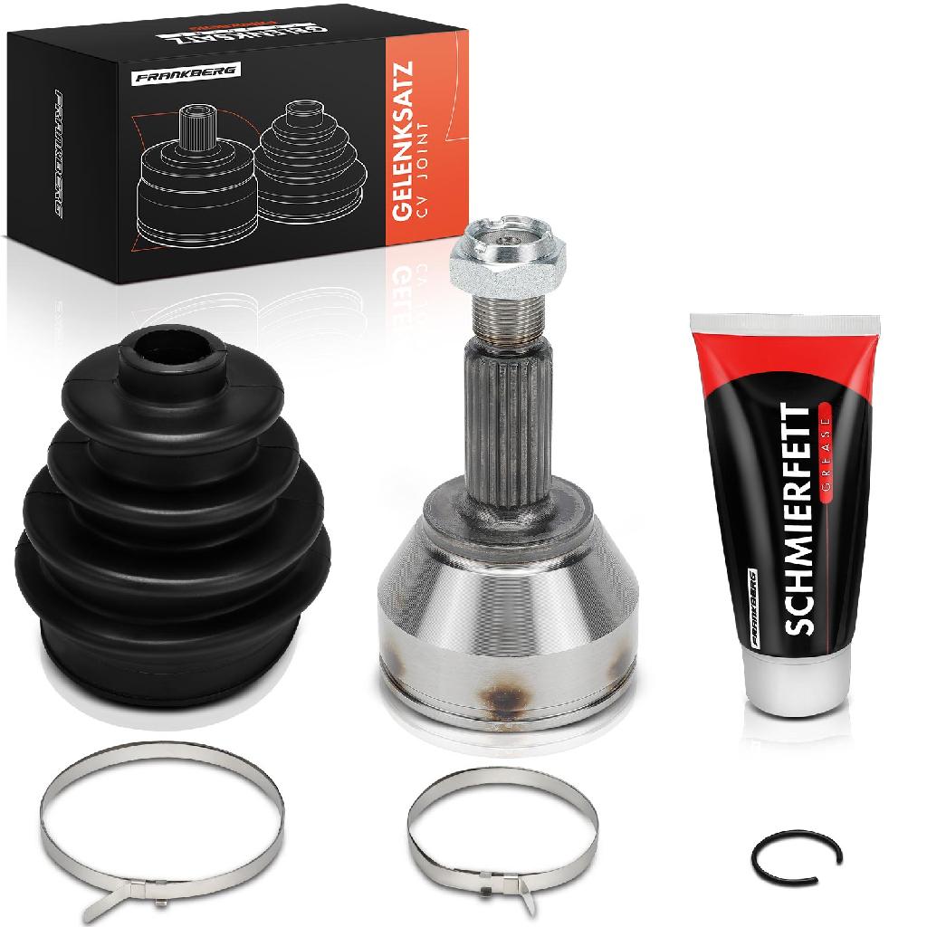 Frankberg 1x Antriebswelle Gelenksatz Vorderachse für Ford Fiesta 5 Focus DAW DBW DNW DFW Fusion JU