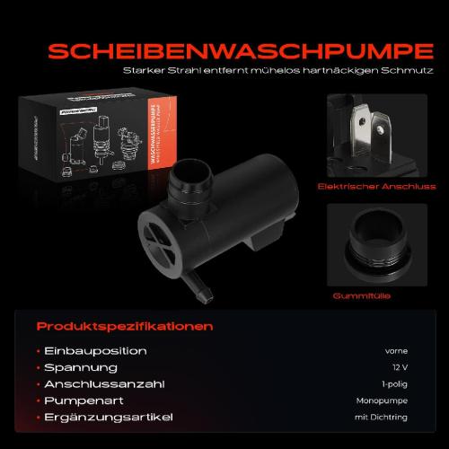 1x Waschwasserpumpe Scheibenreinigung Vorne für Ford Capri II Fiesta Transit Escort Bild 1x Waschwasserpumpe Scheibenreinigung Vorne für Ford Capri II Fiesta Transit Escort