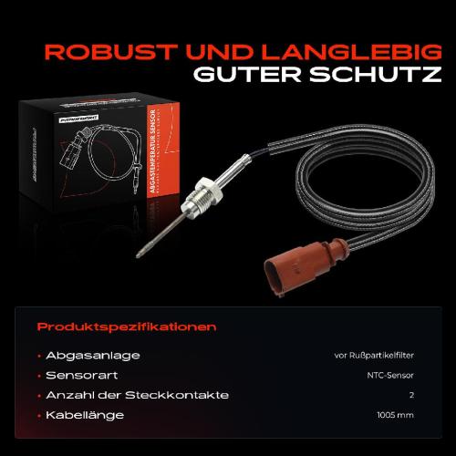Frankberg 1x Abgastemperatursensor für VW Golf 6 Passat Audi A3 Skoda Bild Frankberg 1x Abgastemperatursensor für VW Golf 6 Passat Audi A3 Skoda
